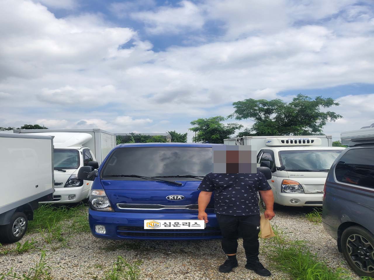 19년식 청색 색상의 봉고 중고차리스 후회없이